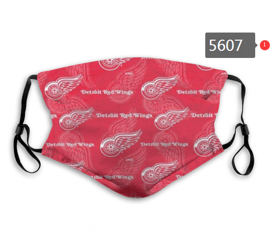 2020 NHL Detroit Red Wings #1 Dust mask with filter->nhl dust mask->Sports Accessory